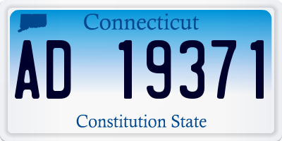 CT license plate AD19371