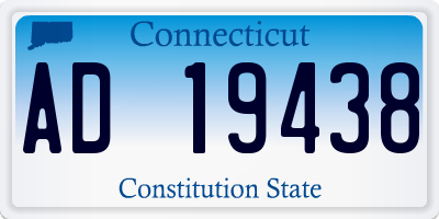 CT license plate AD19438