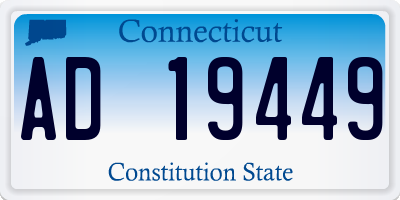 CT license plate AD19449