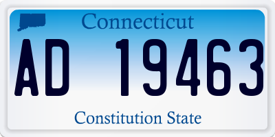 CT license plate AD19463