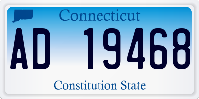 CT license plate AD19468