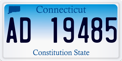 CT license plate AD19485