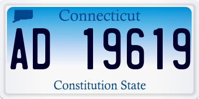 CT license plate AD19619
