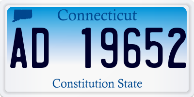 CT license plate AD19652