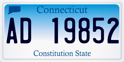 CT license plate AD19852