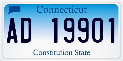 CT license plate AD19901