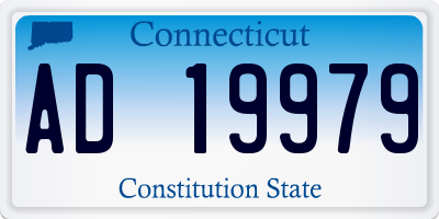 CT license plate AD19979