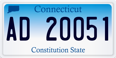 CT license plate AD20051
