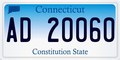 CT license plate AD20060