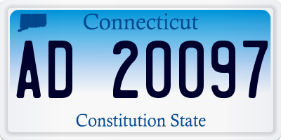 CT license plate AD20097