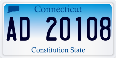 CT license plate AD20108