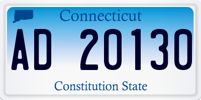CT license plate AD20130