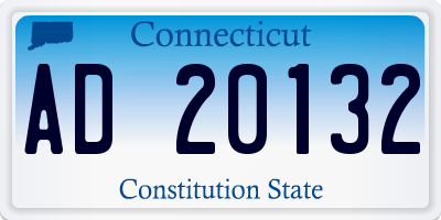 CT license plate AD20132