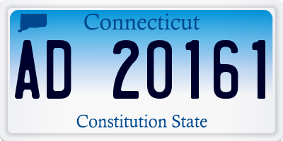 CT license plate AD20161