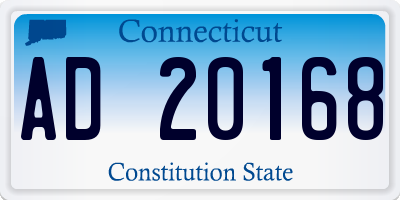 CT license plate AD20168