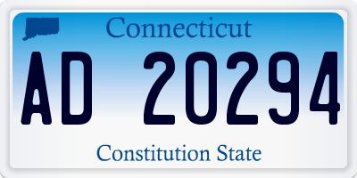 CT license plate AD20294