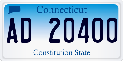 CT license plate AD20400