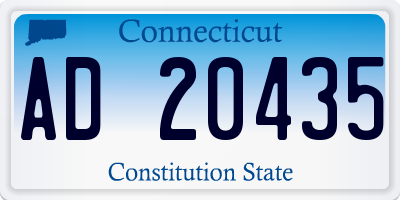 CT license plate AD20435
