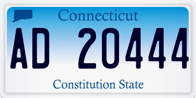 CT license plate AD20444
