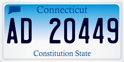 CT license plate AD20449