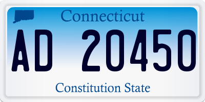 CT license plate AD20450