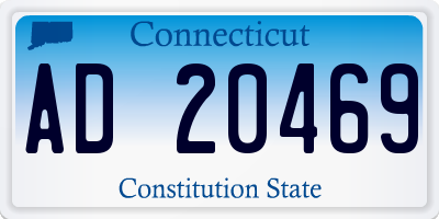 CT license plate AD20469