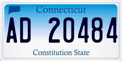 CT license plate AD20484