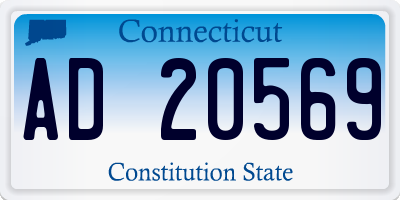 CT license plate AD20569