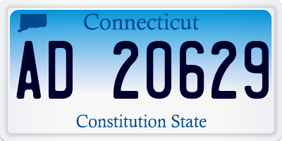 CT license plate AD20629