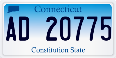 CT license plate AD20775