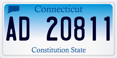 CT license plate AD20811