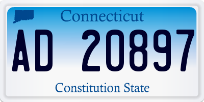 CT license plate AD20897