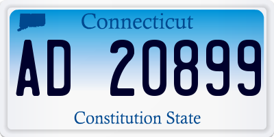 CT license plate AD20899