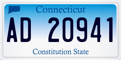 CT license plate AD20941