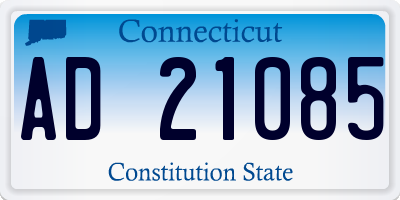 CT license plate AD21085