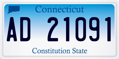 CT license plate AD21091
