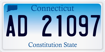 CT license plate AD21097