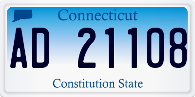 CT license plate AD21108
