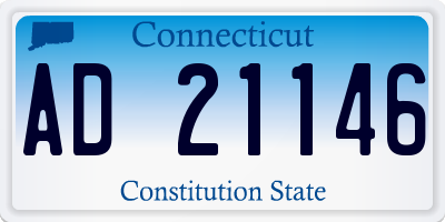 CT license plate AD21146