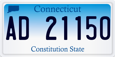 CT license plate AD21150