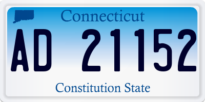 CT license plate AD21152