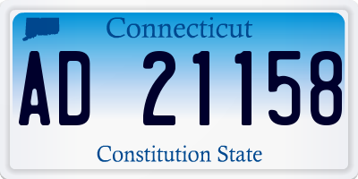 CT license plate AD21158