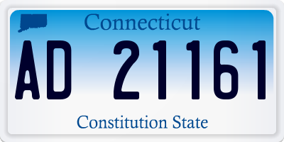 CT license plate AD21161