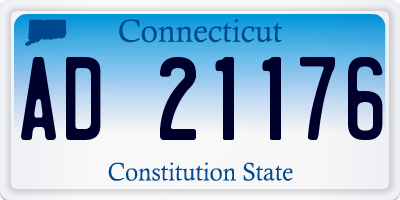 CT license plate AD21176