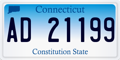 CT license plate AD21199