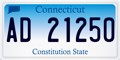 CT license plate AD21250
