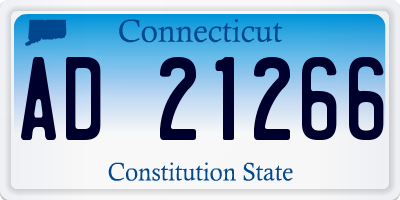 CT license plate AD21266
