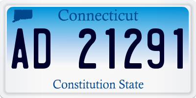 CT license plate AD21291