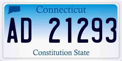 CT license plate AD21293