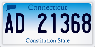 CT license plate AD21368